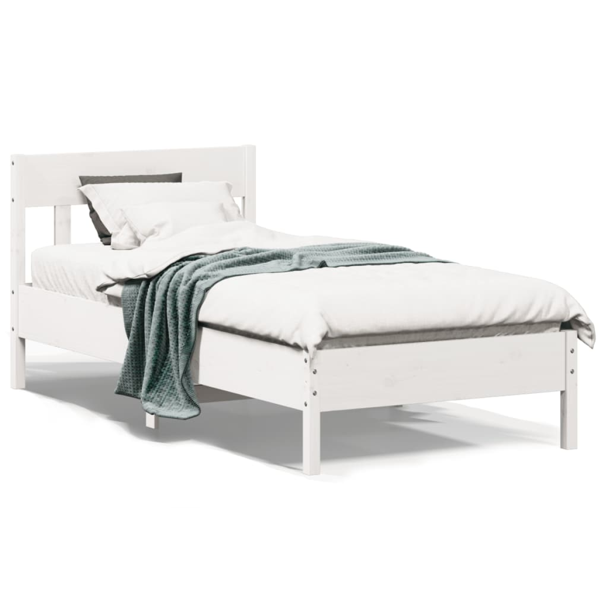 vidaXL Bed Frame without Mattress 150x200 cm King Size Solid Wood Pine - from vidaXL
