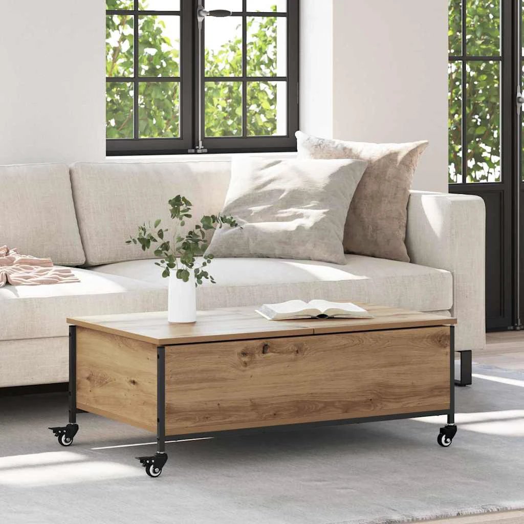 vidaXL VidaXL Coffee Table 91x55x32 cm Engineered Wood Modern Minimalist Living Room Decor - Coffee Table
