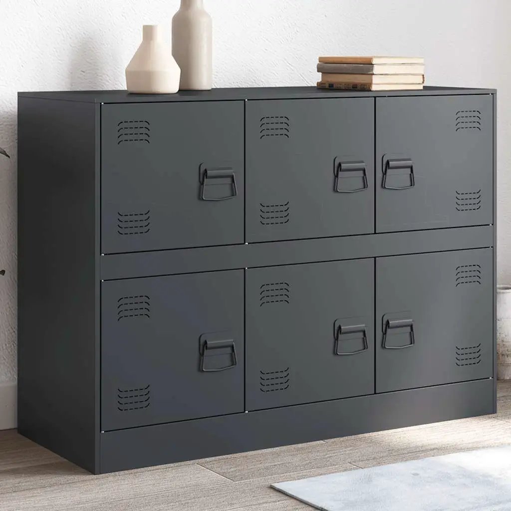 vidaXL vidaXL Sideboard Black 99x39x73 cm Steel - Sideboard