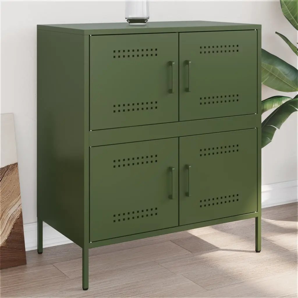 vidaXL vidaXL Sideboard Black 68x39x79 cm Steel - Sideboard