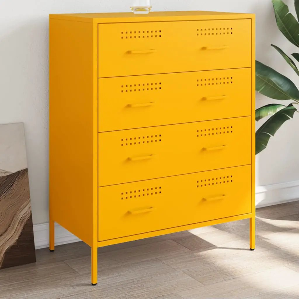 vidaXL vidaXL Sideboard Black 68x39x89 cm Steel - Sideboard