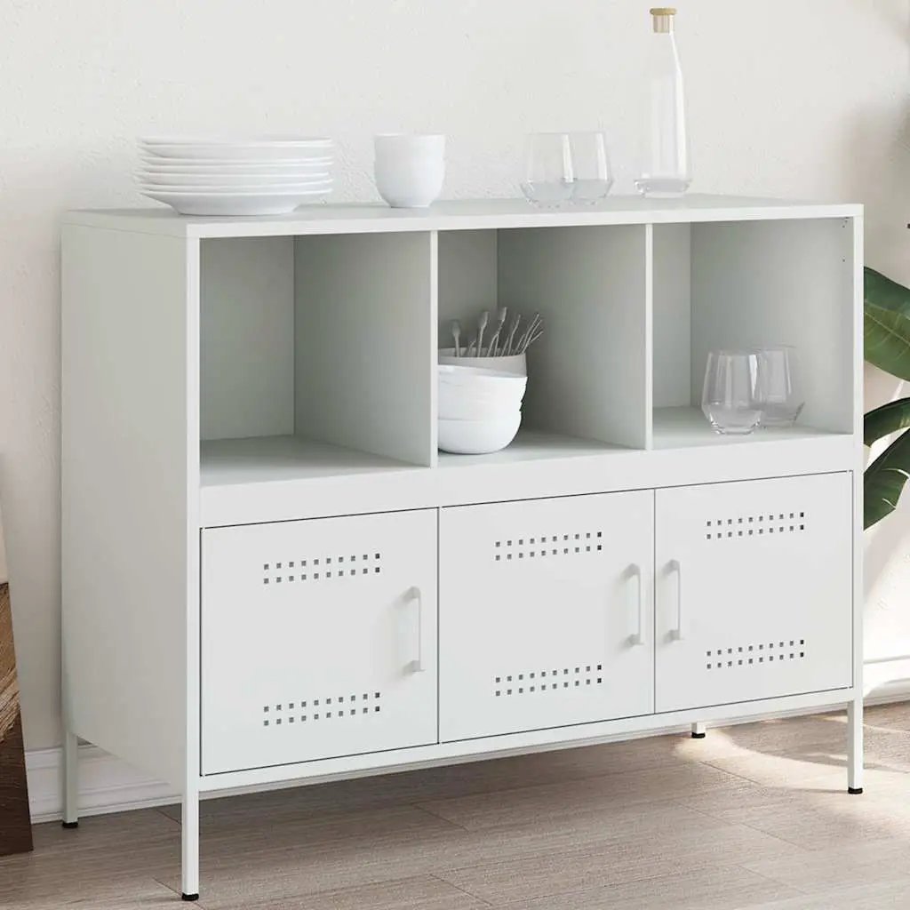 vidaXL vidaXL Sideboard Black 100.5x39x79 cm Steel - Sideboard
