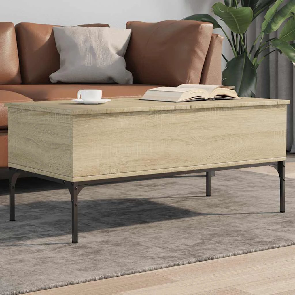vidaXL vidaXL Coffee Table 100x50x45 Lift Top With Storage Living Room Modern Decor Style - Coffee Table