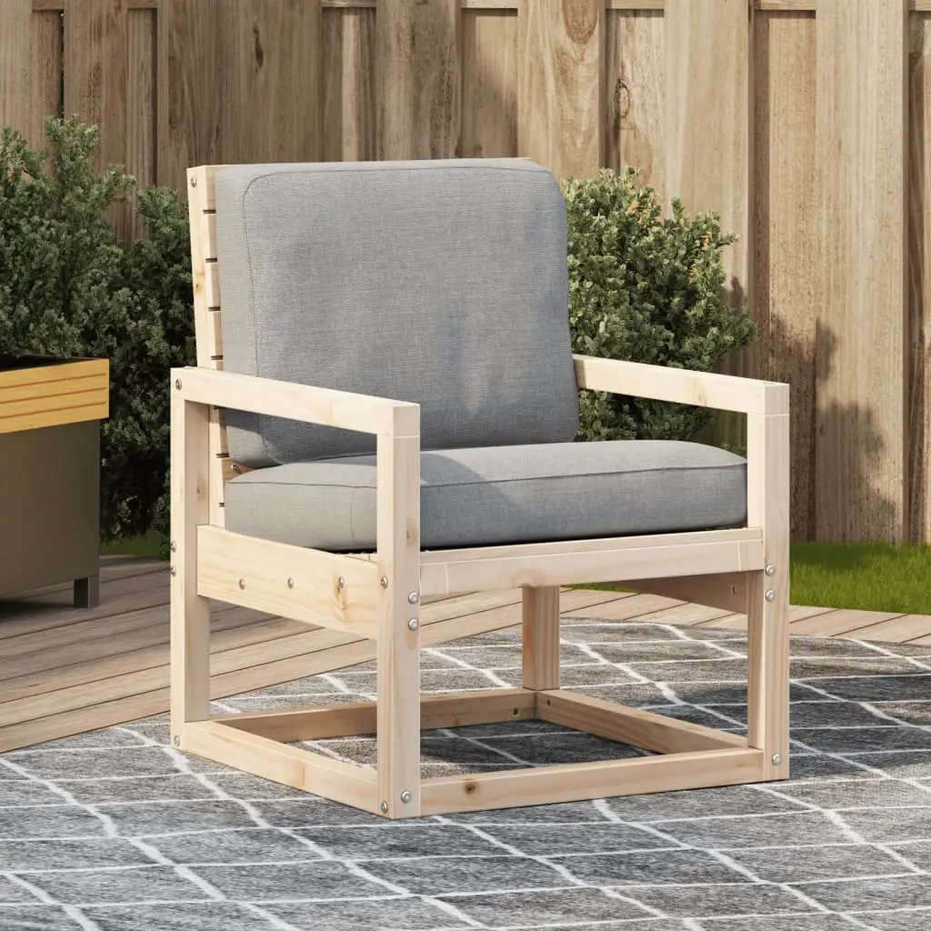 vidaXL vidaXL Garden Chair Wax Brown 57.5x63x76 cm Solid Wood Pine - Garden Chairs