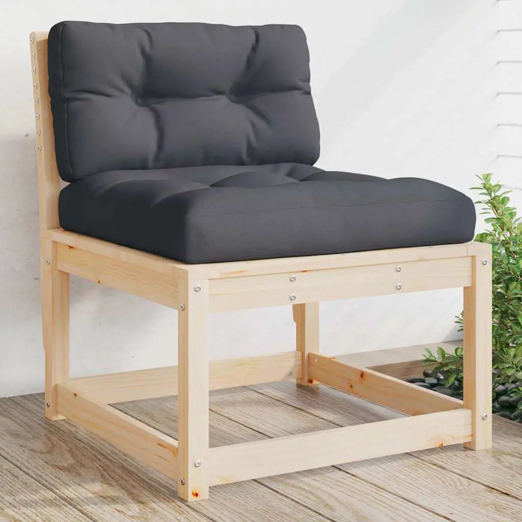 vidaXL vidaXL Garden Sofa | Natural wood | Solid pine wood | Medium | Modular - Garden Sofa Sets
