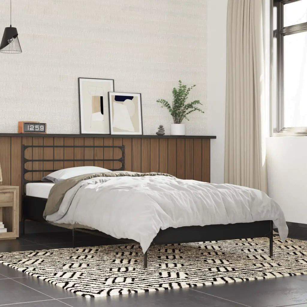 vidaXL Bed Frame without Mattress Black 90x200 cm - from vidaXL