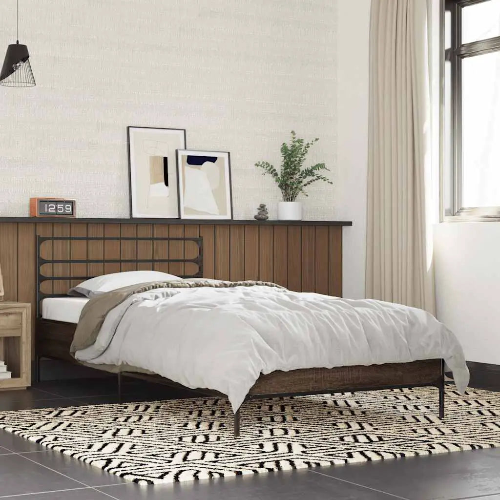 vidaXL Bed Frame without Mattress Black 90x200 cm - from vidaXL