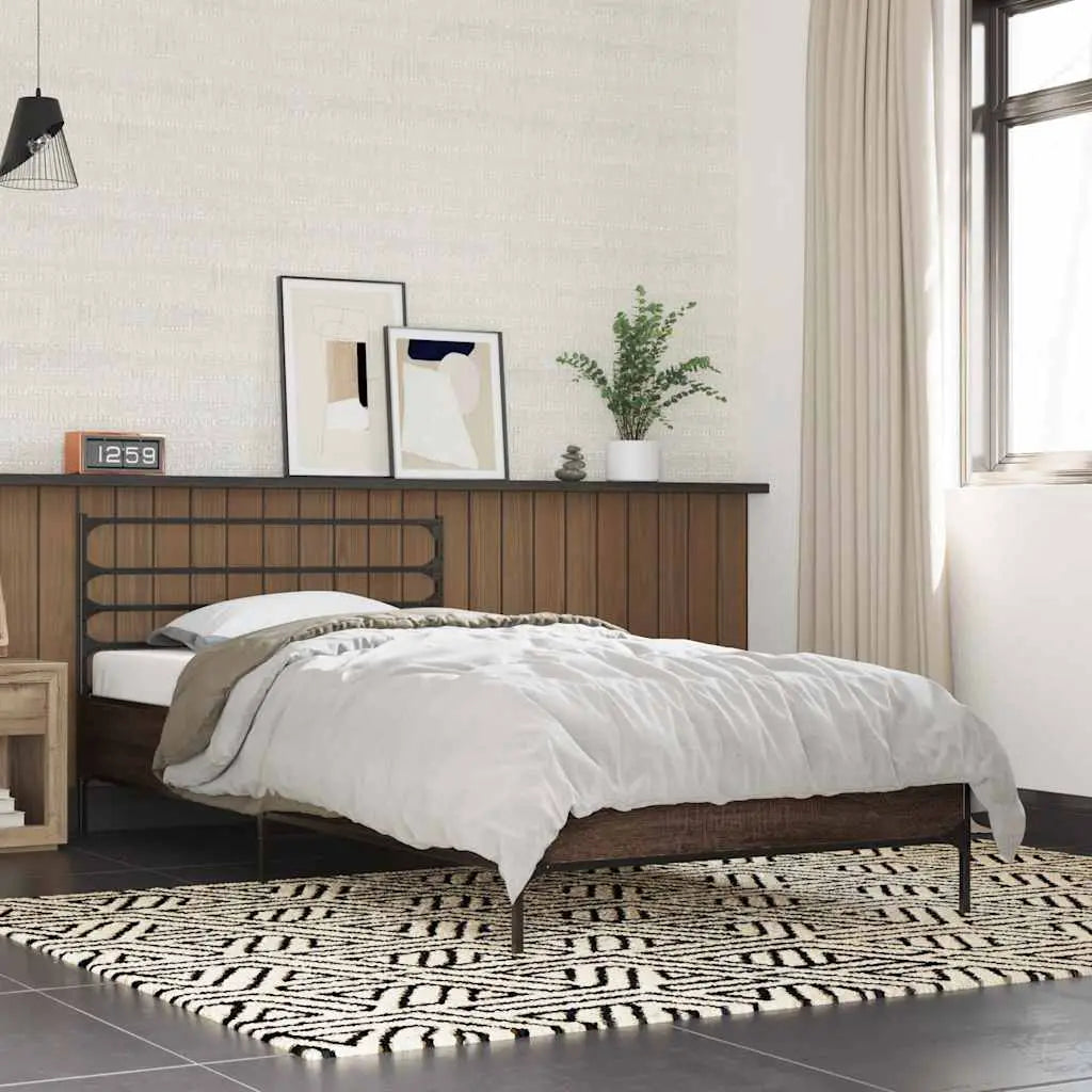 vidaXL Bed Frame without Mattress Black 90x200 cm - from vidaXL