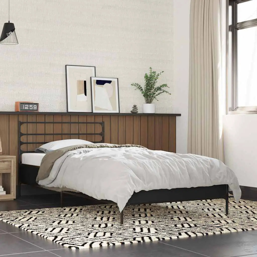 vidaXL Bed Frame without Mattress Black 90x200 cm - from vidaXL