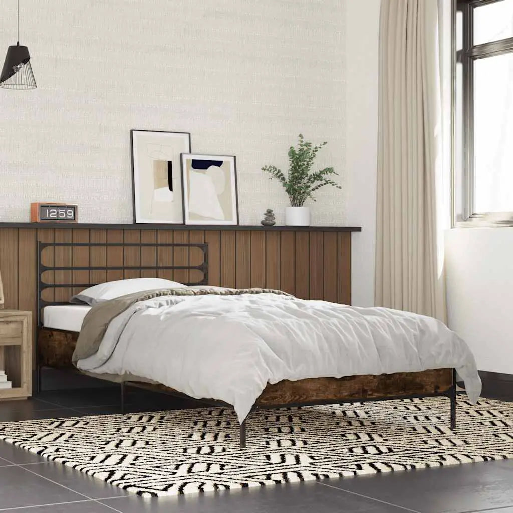 vidaXL Bed Frame without Mattress Black 90x200 cm - from vidaXL