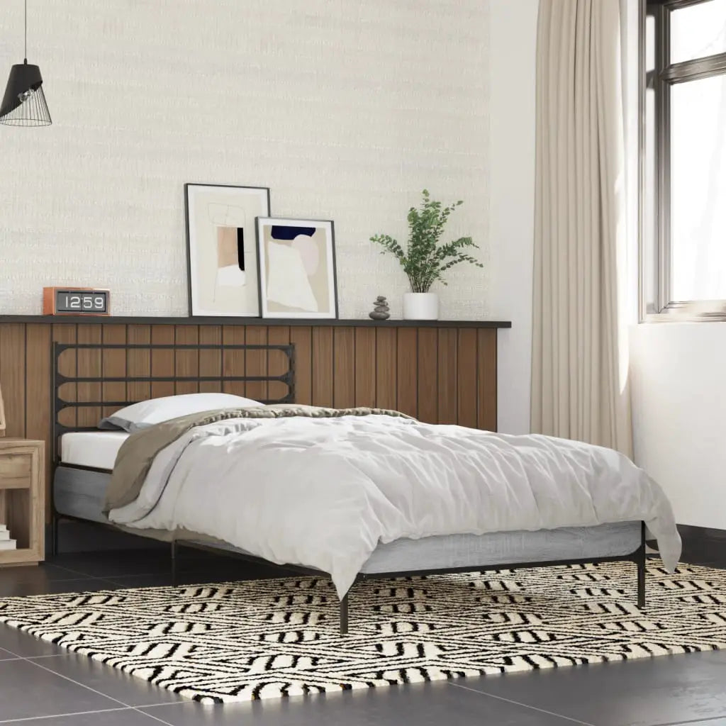 vidaXL Bed Frame without Mattress Black 90x200 cm - from vidaXL