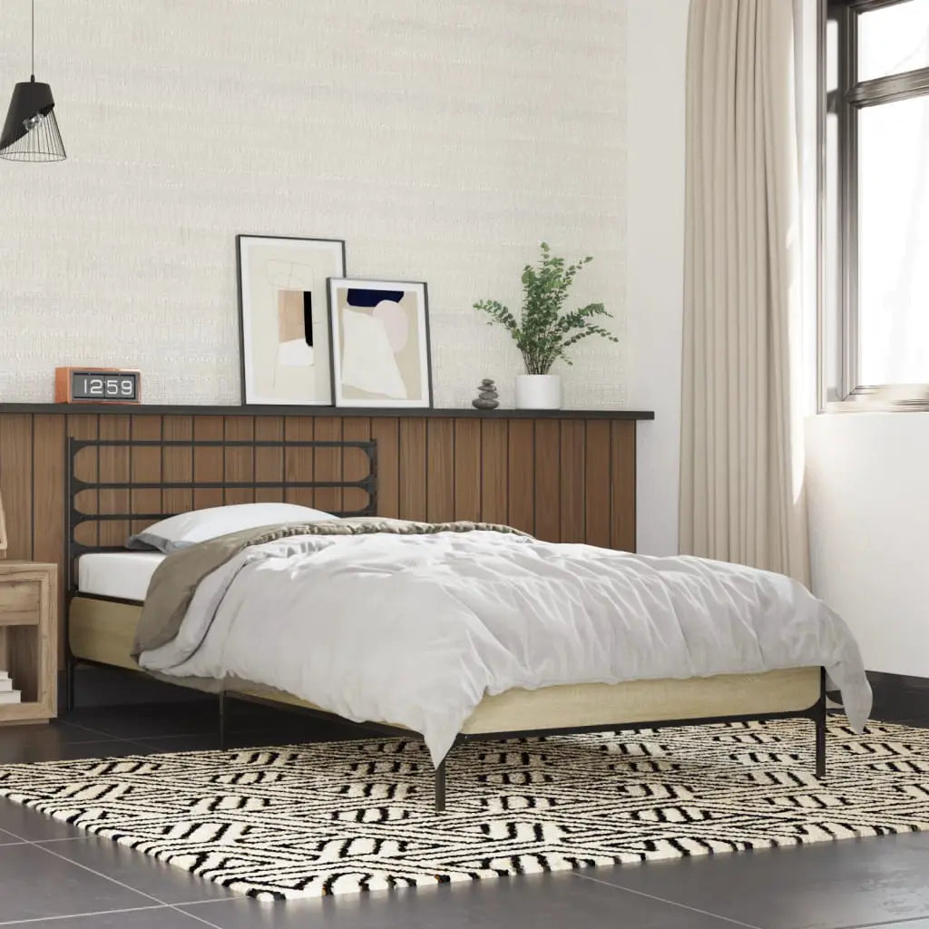 vidaXL Bed Frame without Mattress Black 90x200 cm - from vidaXL