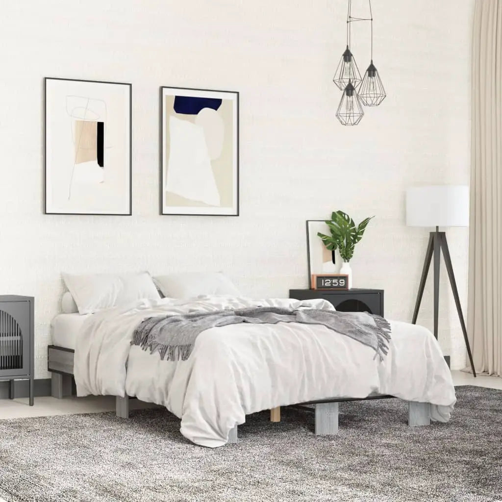 vidaXL Bed Frame without Mattress Black 140x200 cm - from vidaXL