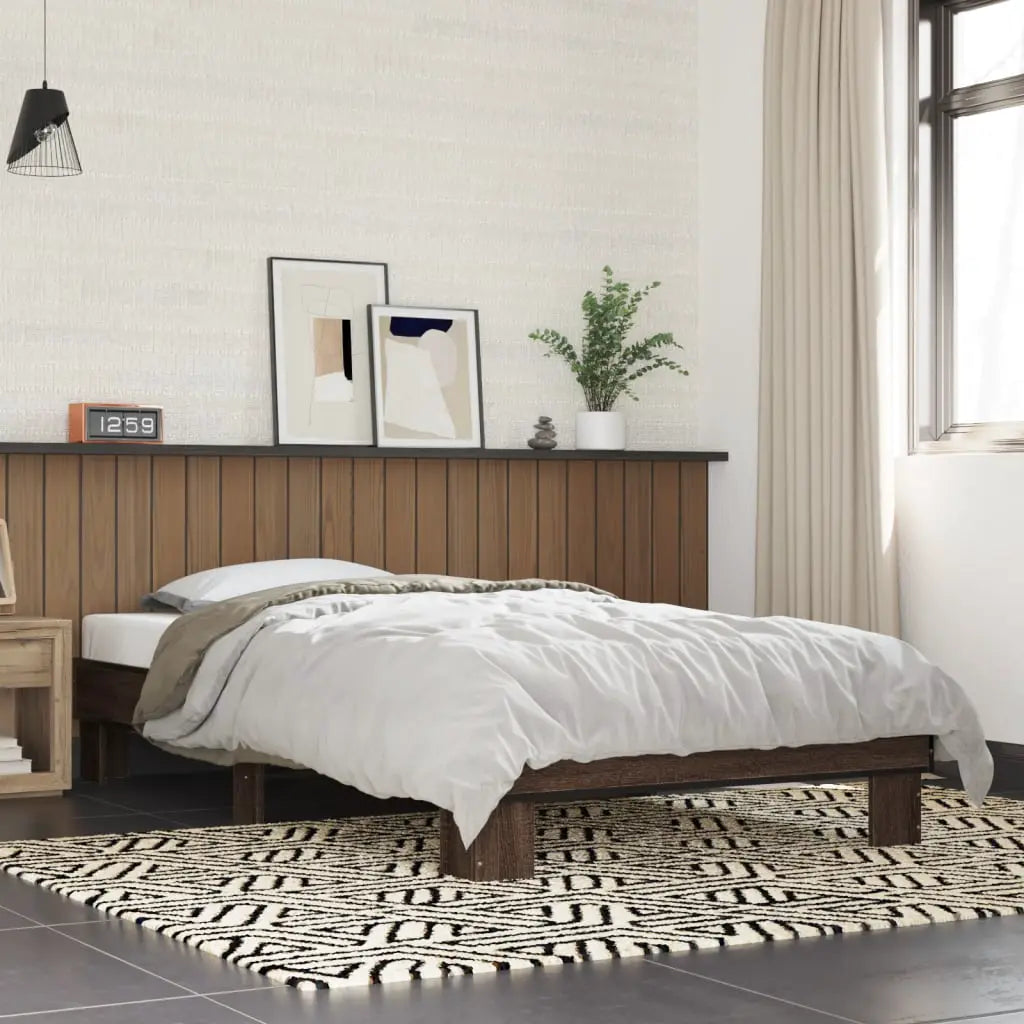 vidaXL Bed Frame without Mattress Black 140x200 cm - from vidaXL
