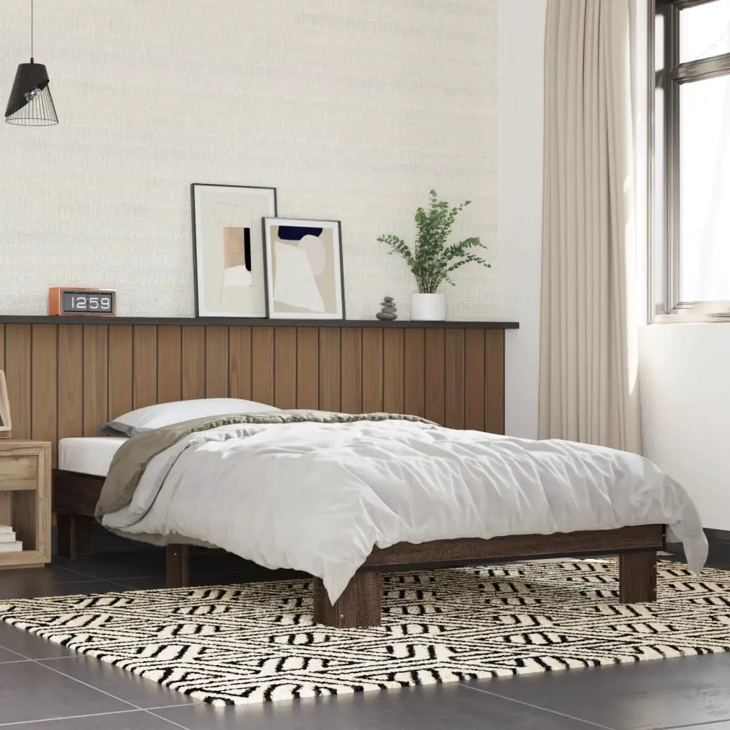 vidaXL Bed Frame without Mattress Black 140x200 cm - from vidaXL