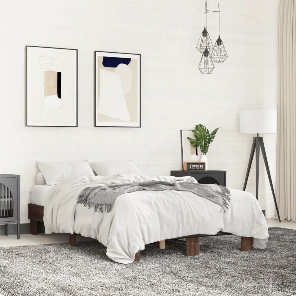 vidaXL Bed Frame without Mattress Black 140x200 cm - from vidaXL
