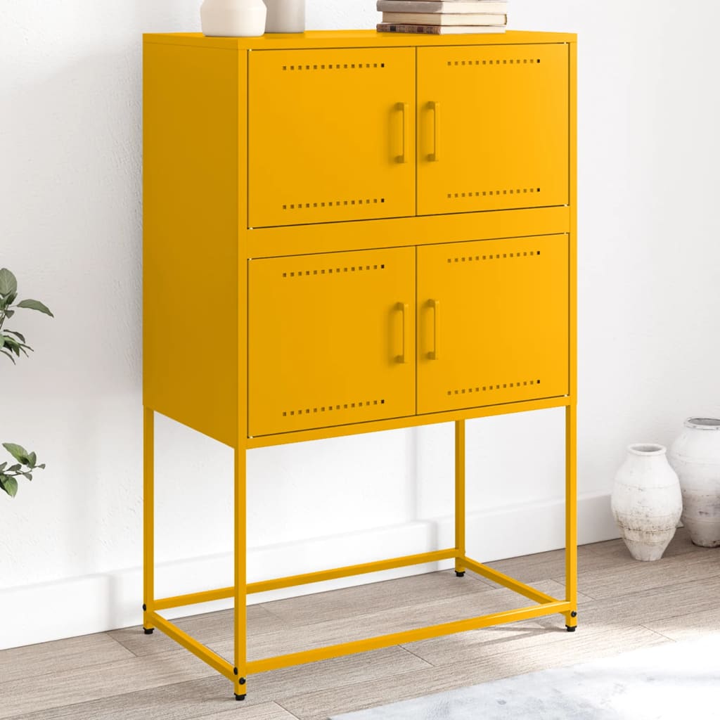 vidaXL vidaXL Sideboard Black 68.5x38.5x107 cm Steel - Sideboard