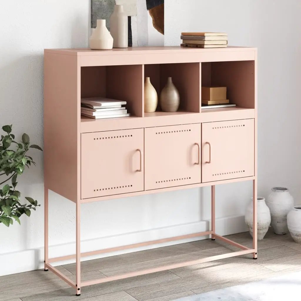 vidaXL vidaXL Sideboard Black 100.5x39x107 cm Steel - Sideboard