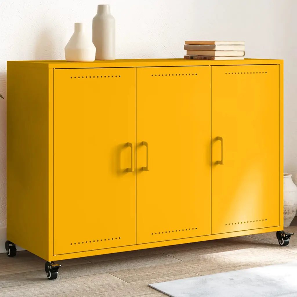 vidaXL vidaXL Sideboard Black 100.5x39x72 cm Steel - Sideboard