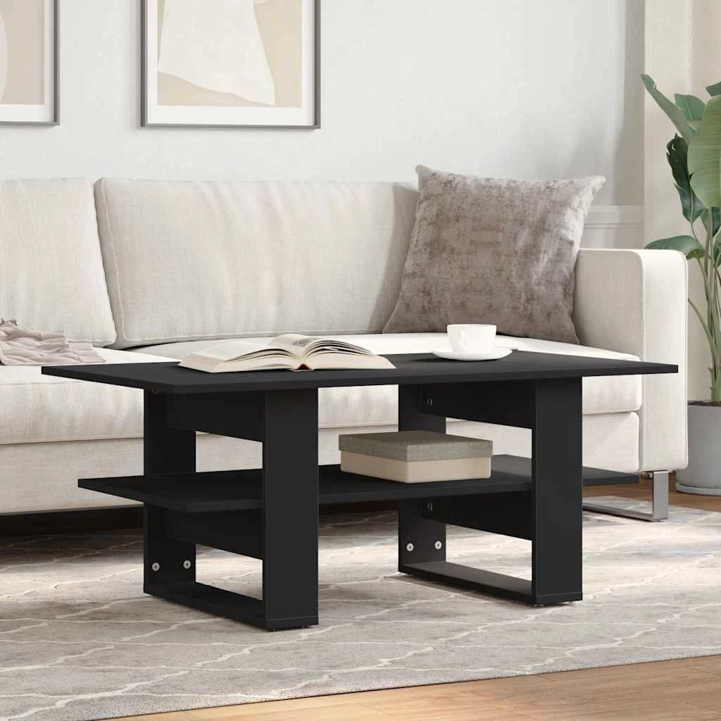 vidaXL Coffee Table 102x55x42 BlackOak LivingRoom by vidaXL