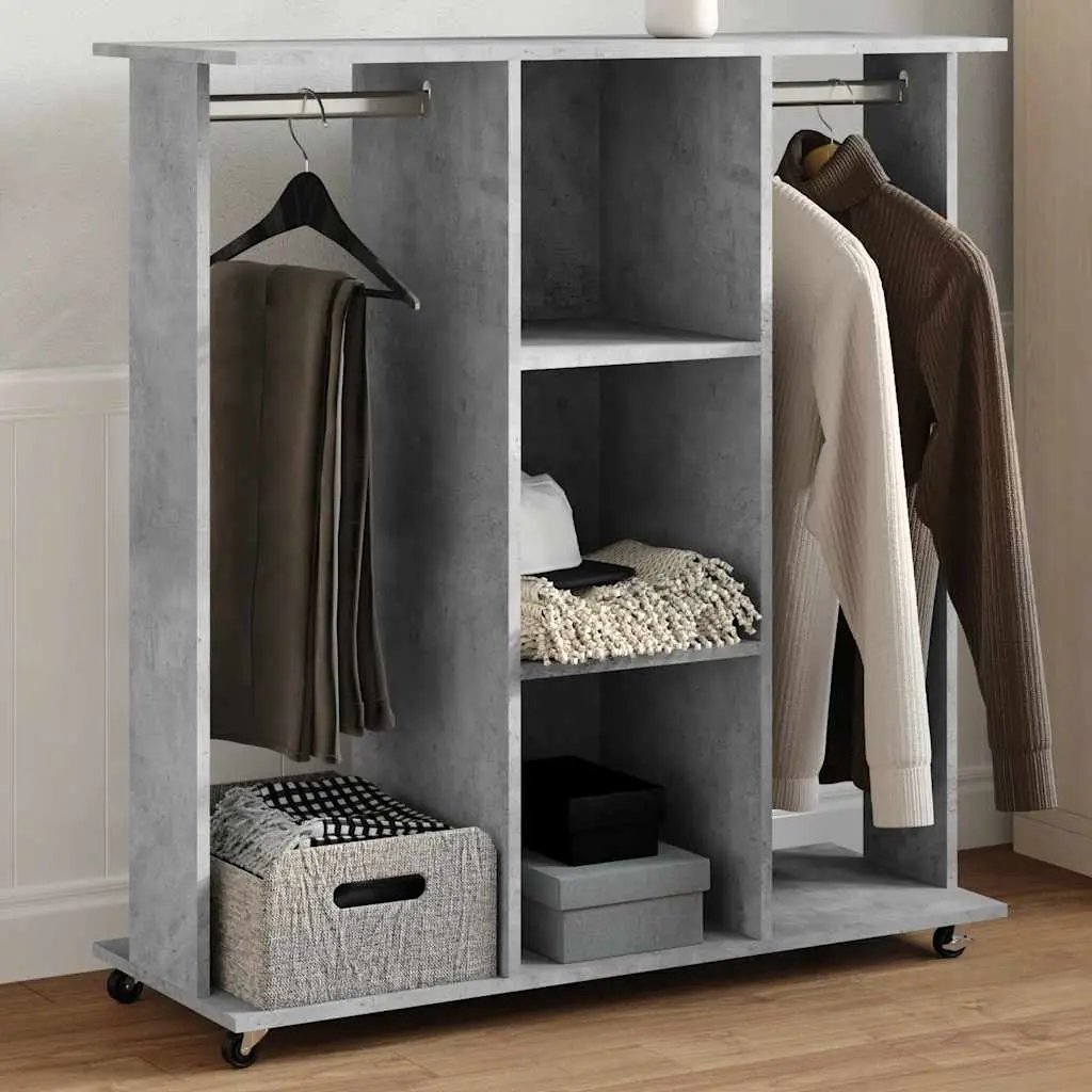 vidaXL vidaXL Wardrobe with Shelf Black oak 102 x 38 x 110 cm Engineered wood - Wardrobe
