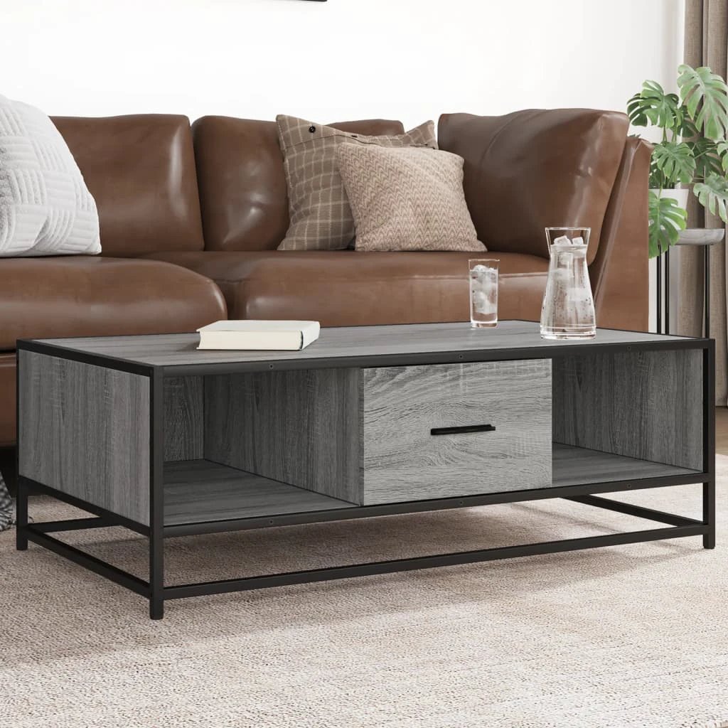 vidaXL vidaXL Coffee Table 100x57x35 cm Wood and Metal - Coffee Table