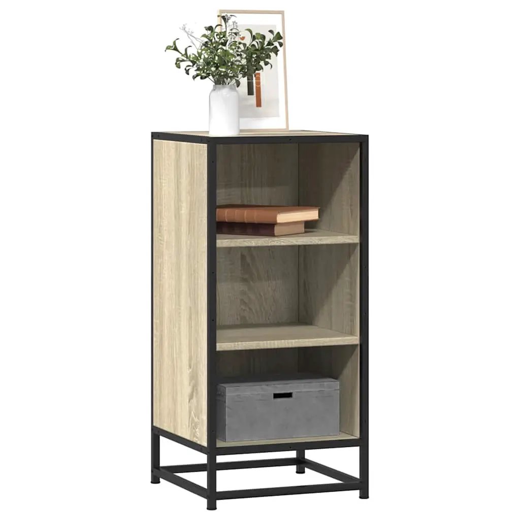 vidaXL vidaXL Sideboard Black 35.5x35x76 cm Engineered Wood and Metal - Sideboard