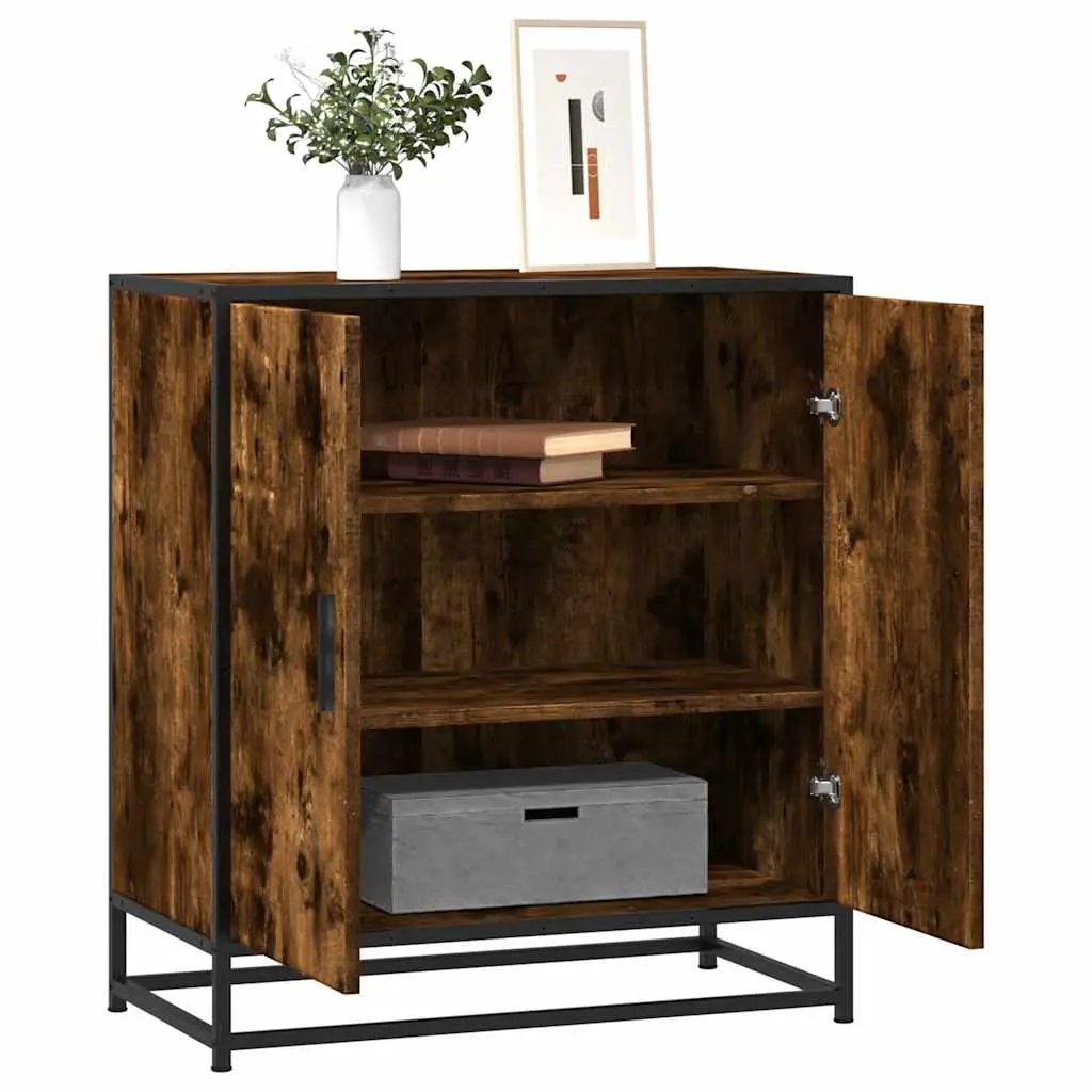 vidaXL vidaXL Sideboard Sonoma Oak 68x35x76 cm Engineered Wood and Metal - Sideboard