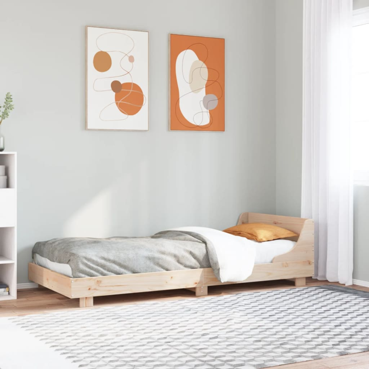 vidaXL Bed Frame without Mattress White 180x200 cm Super King Solid Wood Pine - from vidaXL