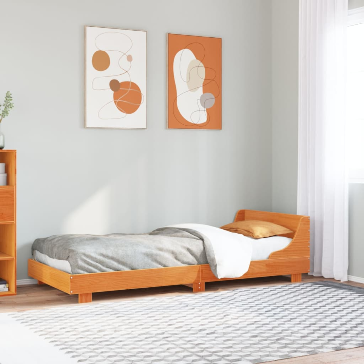 vidaXL Bed Frame without Mattress White 180x200 cm Super King Solid Wood Pine - from vidaXL