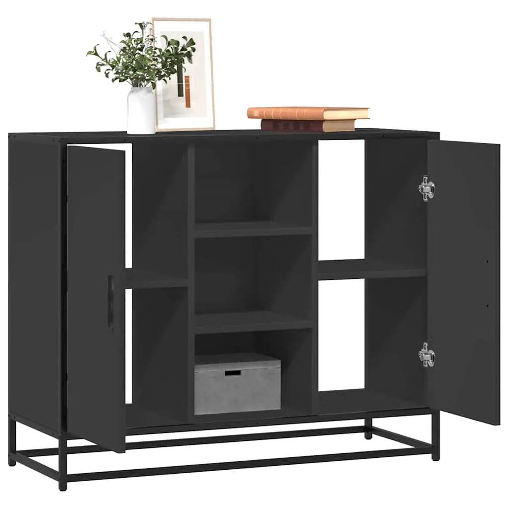 vidaXL vidaXL Sideboard Black 92x35x76 cm Engineered Wood - Sideboard