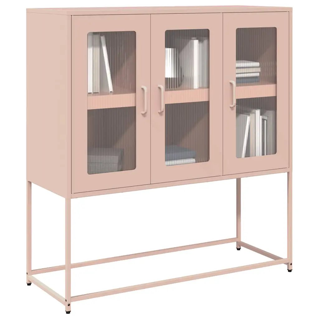 vidaXL vidaXL Sideboard Black 100.5x39x107 cm Cold-rolled Steel - Sideboard