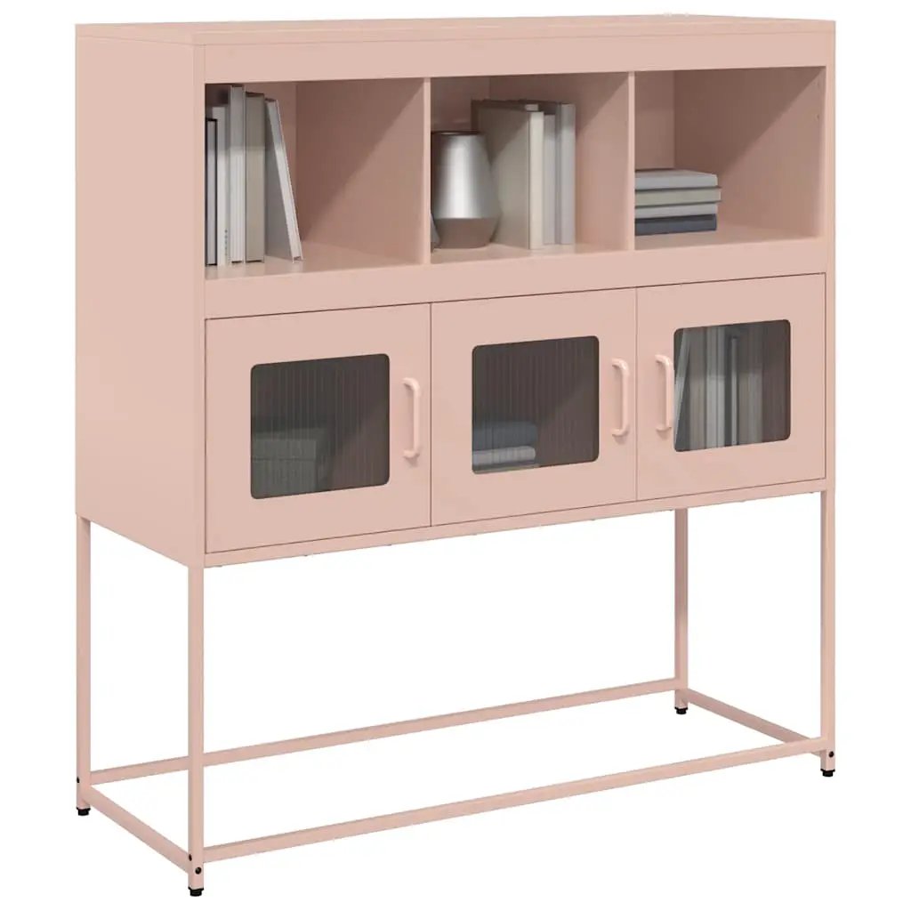 vidaXL vidaXL Sideboard Black 100.5x39x107 cm Cold-rolled Steel - Sideboard