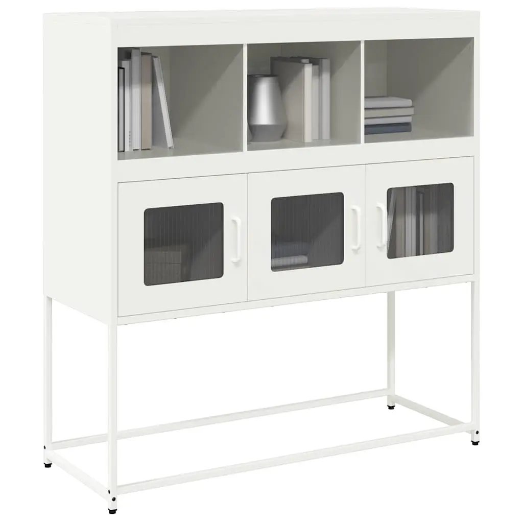 vidaXL vidaXL Sideboard Black 100.5x39x107 cm Cold-rolled Steel - Sideboard