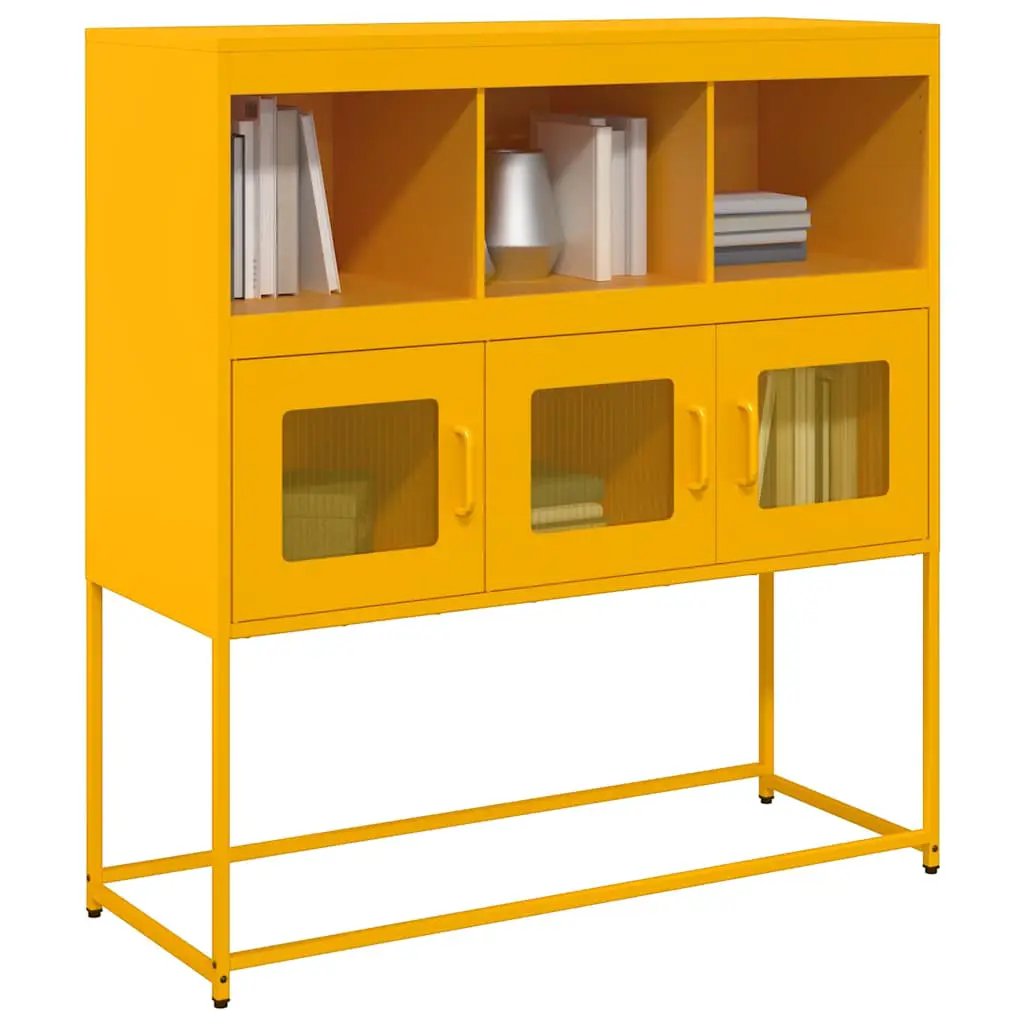 vidaXL vidaXL Sideboard Black 100.5x39x107 cm Cold-rolled Steel - Sideboard