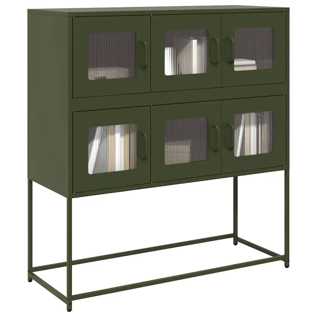 vidaXL vidaXL Sideboard Black 100.5x39x107 cm Cold-rolled Steel - Sideboard