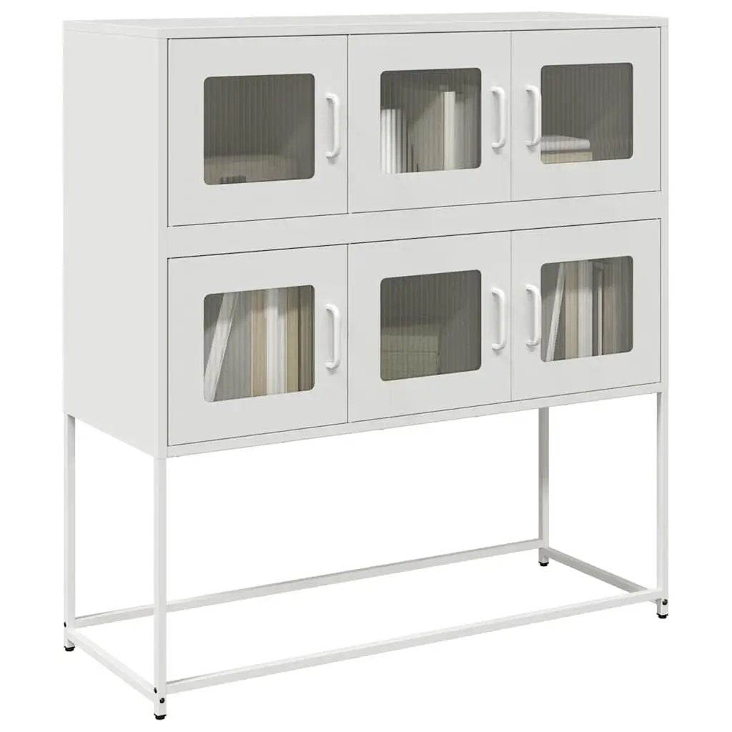 vidaXL vidaXL Sideboard Black 100.5x39x107 cm Cold-rolled Steel - Sideboard