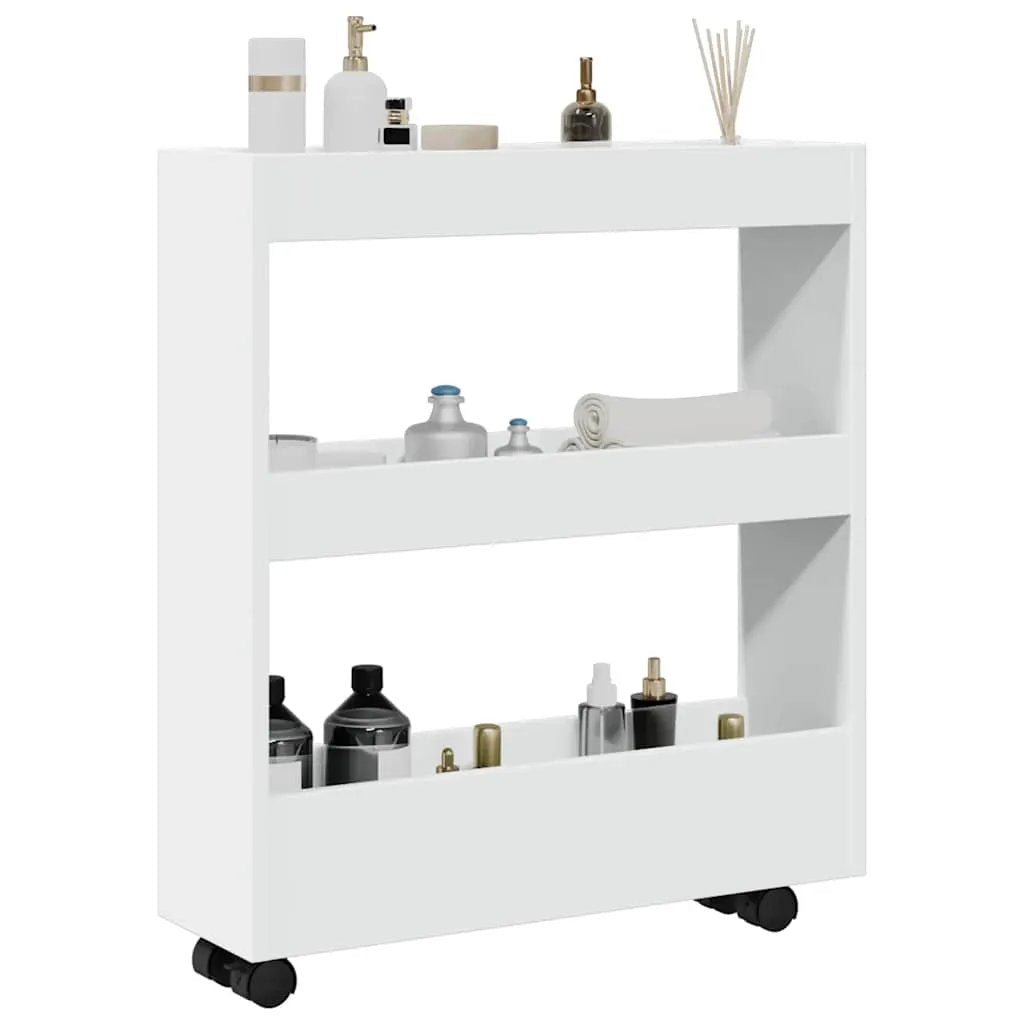 vidaXL Narrow Storage Trolley Black Oak 60 x 18 x 70 cm - from vidaXL