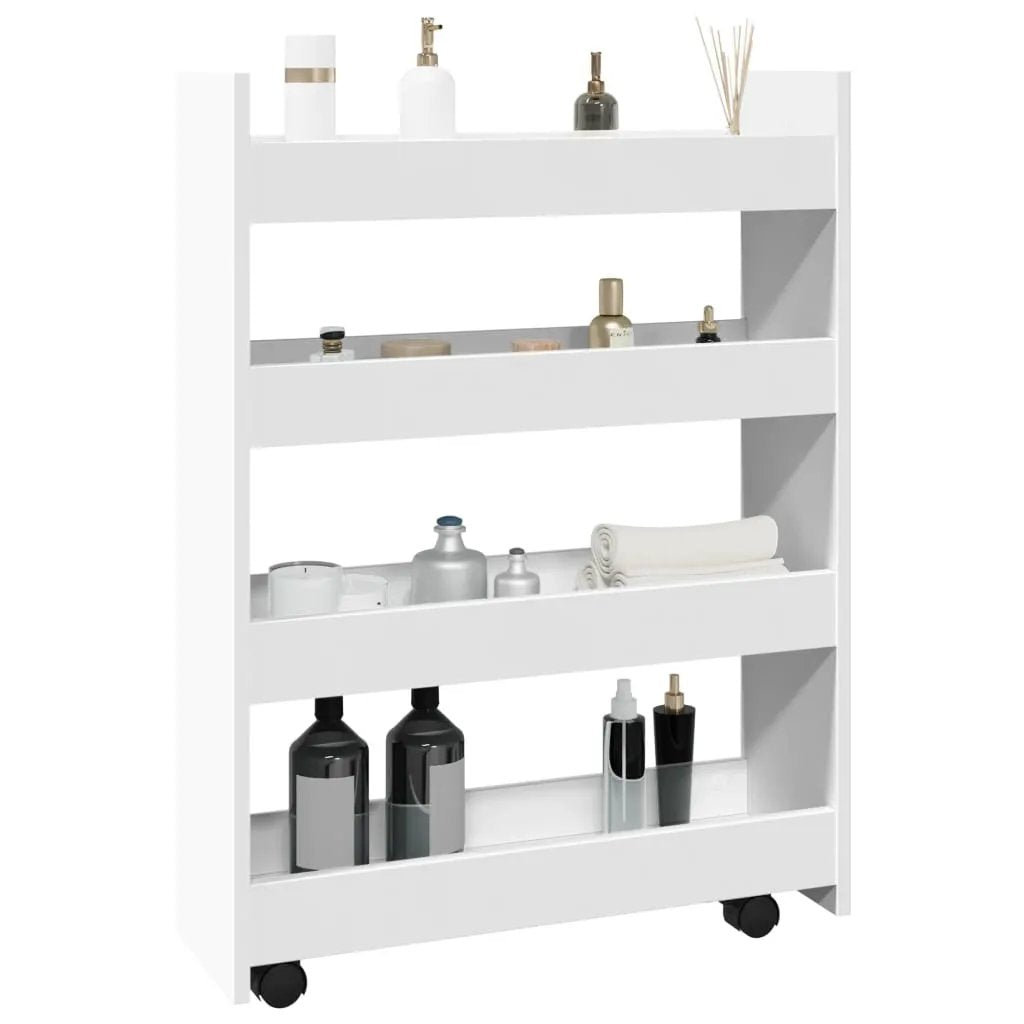vidaXL Narrow Storage Trolley Black Oak 60 x 20 x 82 cm - from vidaXL