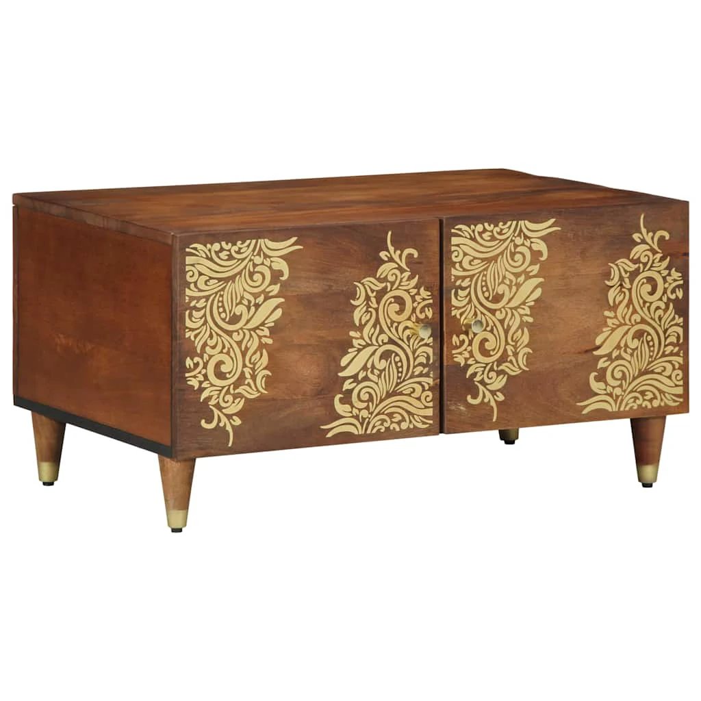 vidaXL Coffee Table 80x50x40 Solid Mango Wood by vidaXL