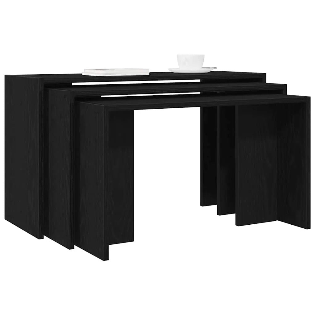 vidaXL vidaXL Nesting Tables 3 pcs White Engineered Wood - Nest of Tables