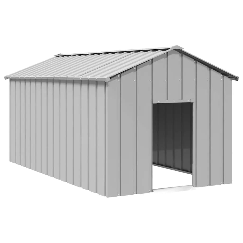 vidaXL Dog House with Roof 131x101x102 cm Galvanised Steel - from vidaXL