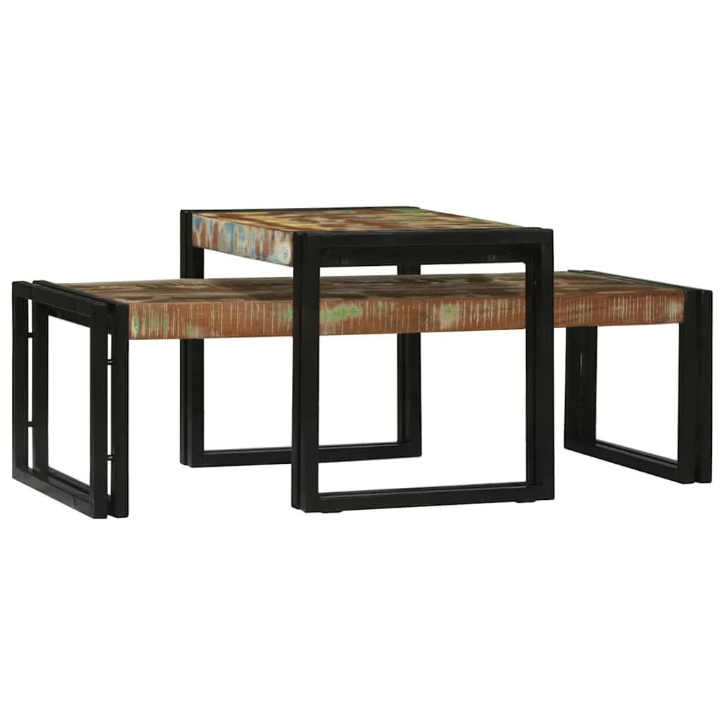 vidaXL VidaXL Coffee Table 48x40x40 Solid Mango Wood - Coffee Table