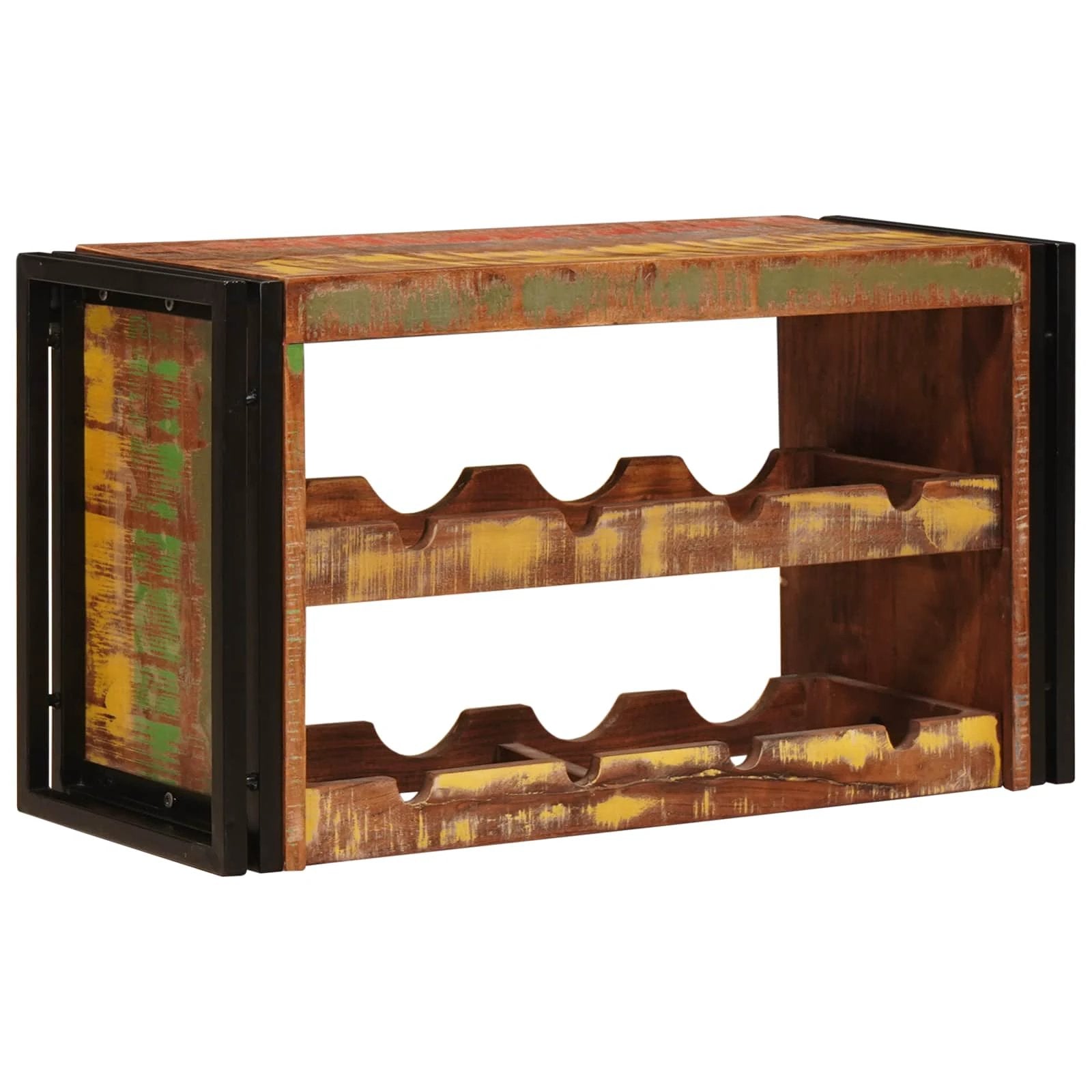 vidaXL vidaXL Wine Rack Brown 60 x 45 x 33 cm Solid Rough Mango Wood - Wine Rack