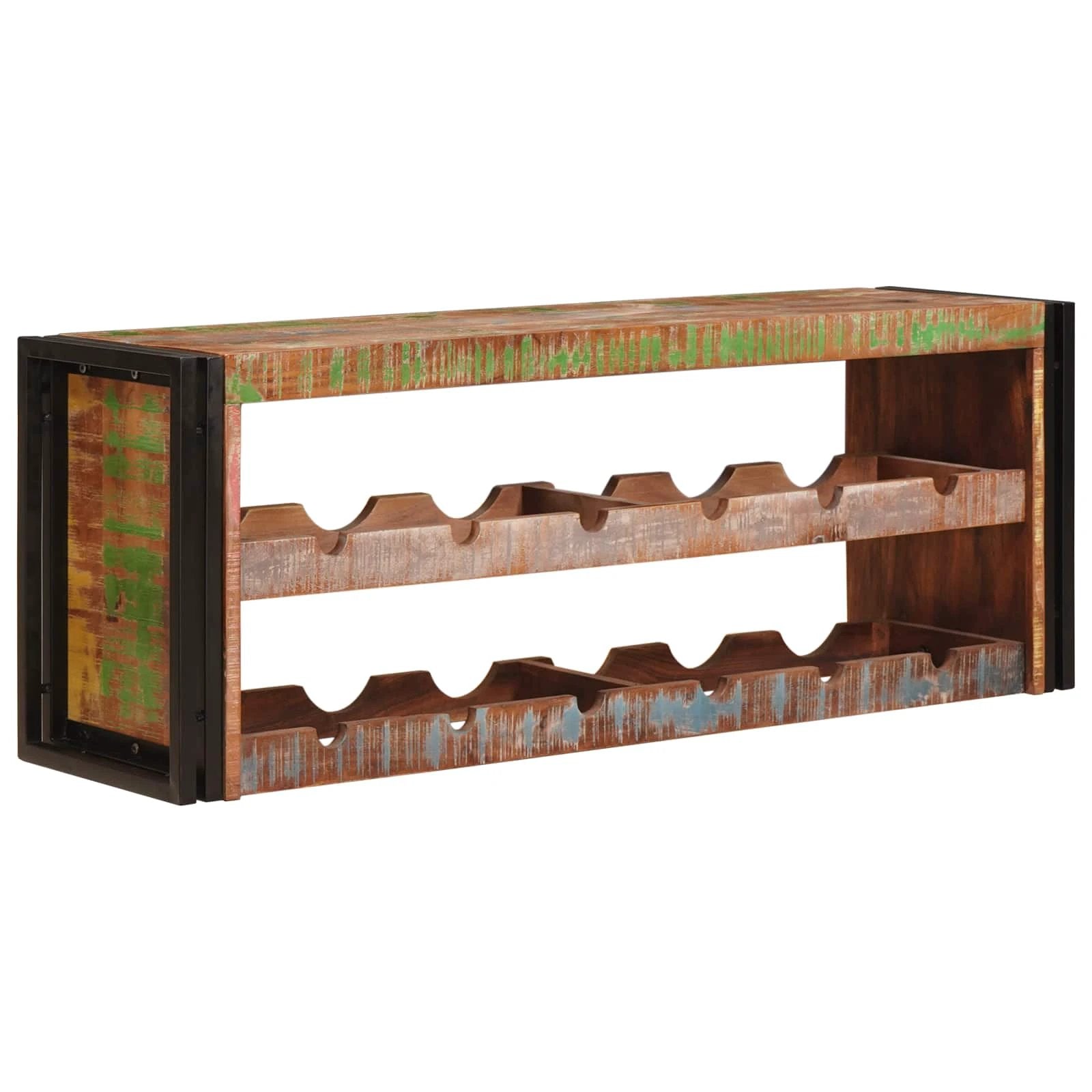 vidaXL vidaXL Wine Rack Brown 60 x 45 x 33 cm Solid Rough Mango Wood - Wine Rack
