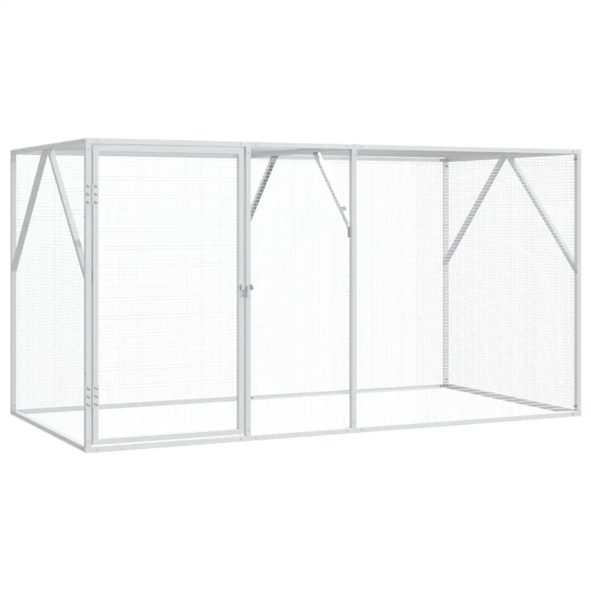 vidaXL vidaXL Bird Cage Anthracite 208 x 102 x 108 cm Galvanised Steel - Bird Cage