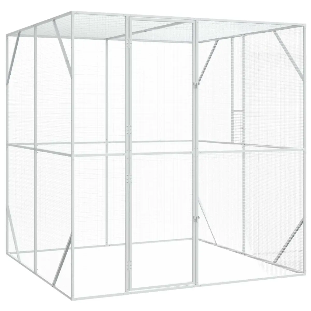 vidaXL vidaXL Bird Cage Anthracite 208 x 102 x 108 cm Galvanised Steel - Bird Cage