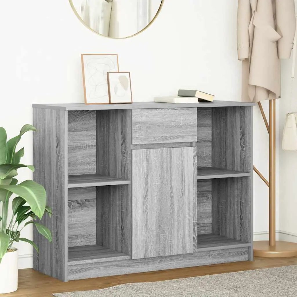 vidaXL vidaXL Sideboard with Drawer White 101x35x76 cm Engineered Wood - Sideboard