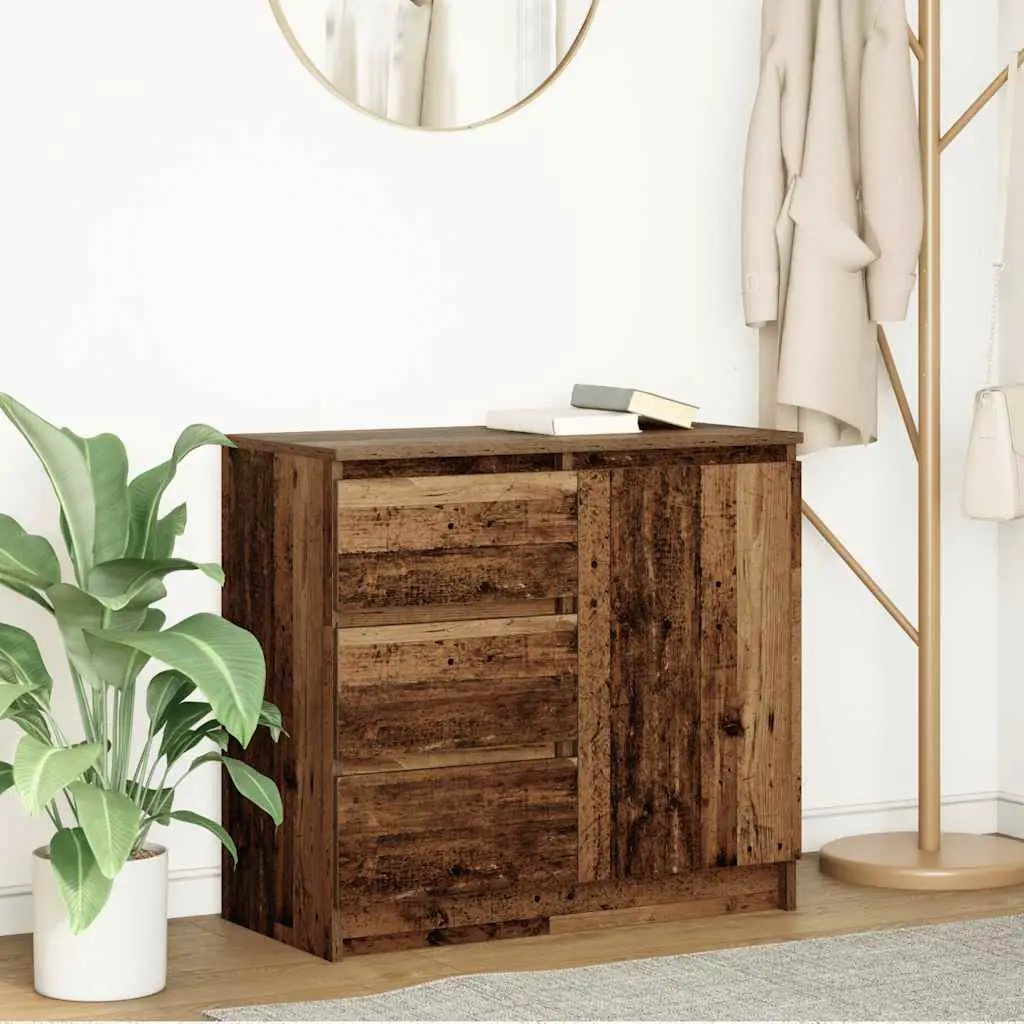 vidaXL vidaXL Sideboard with Drawer White 71x35x65 cm Engineered Wood - Sideboard