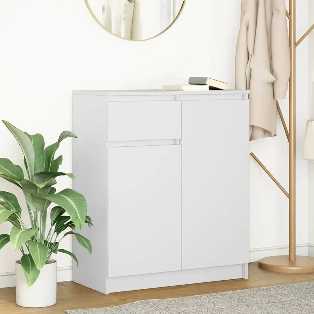 vidaXL vidaXL Sideboard with Drawer White 71x35x84 cm Engineered Wood - Sideboard